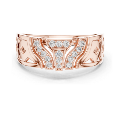 Lab Diamond Ladies Ring | 0.167 CT VVS-VS EF Lab Diamond, 18KT Gold | Rose, Yellow, White Gold, Moissanite Options | Elegant Design