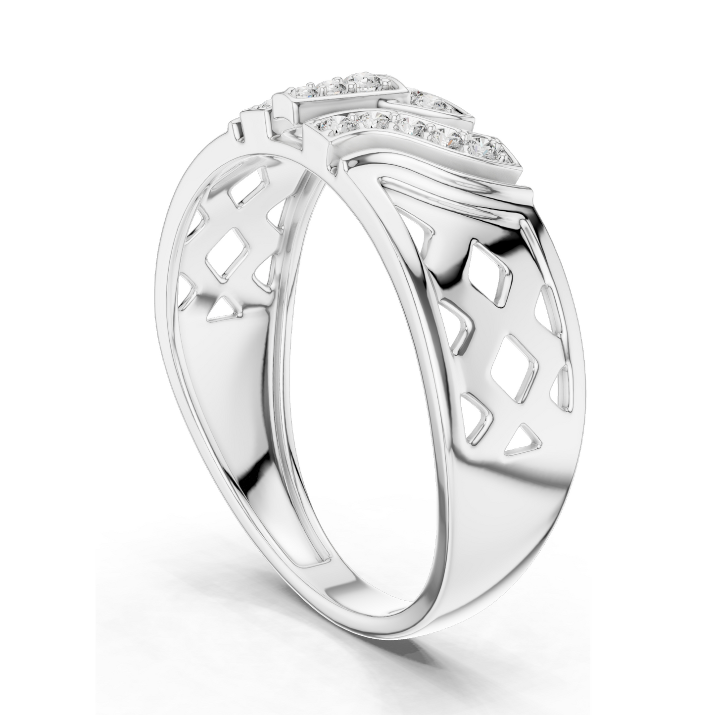 Lab Diamond Ladies Ring | 0.167 CT VVS-VS EF Lab Diamond, 18KT Gold | Rose, Yellow, White Gold, Moissanite Options | Elegant Design