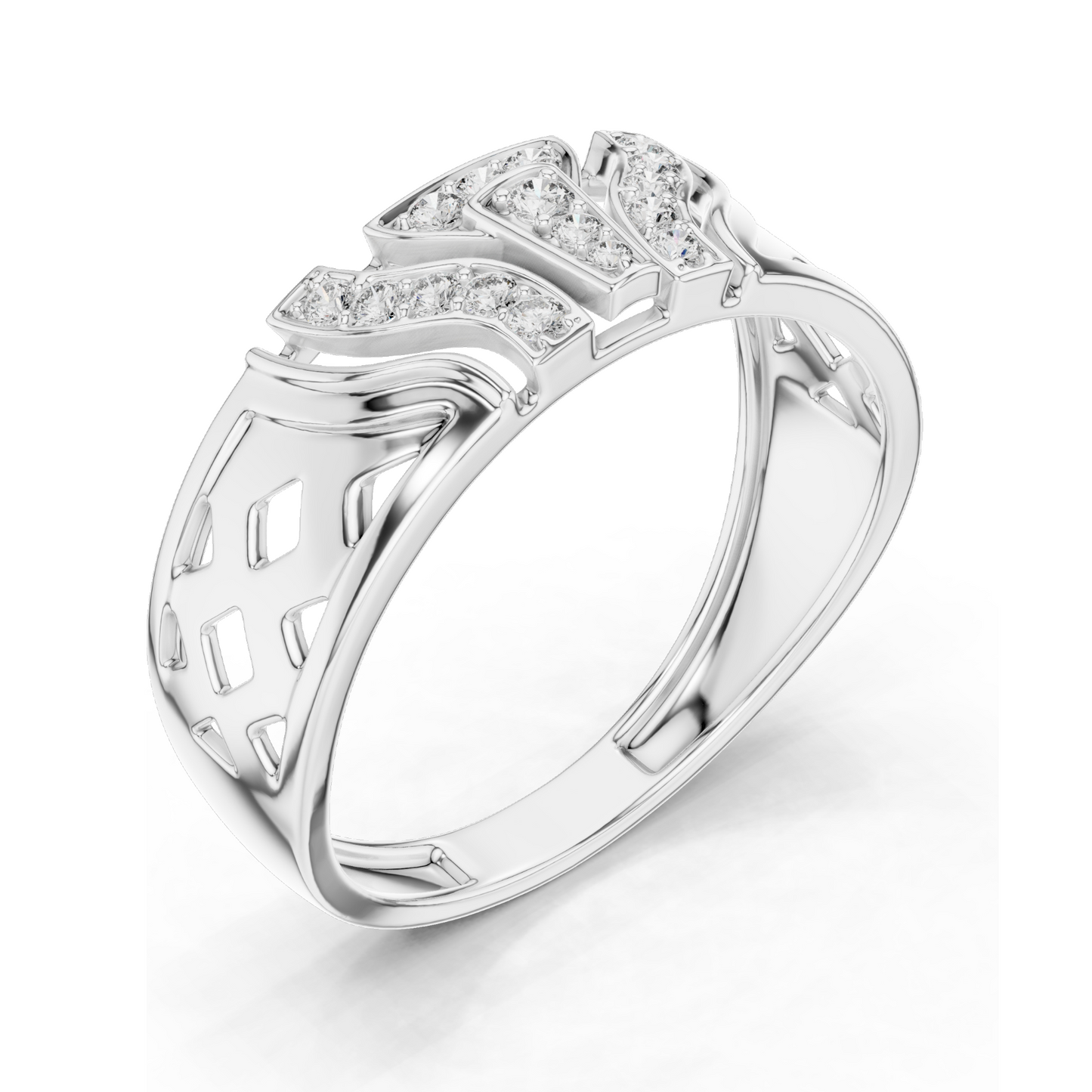 Lab Diamond Ladies Ring | 0.167 CT VVS-VS EF Lab Diamond, 18KT Gold | Rose, Yellow, White Gold, Moissanite Options | Elegant Design