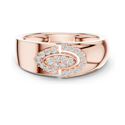 0.224 CT Lab Diamond Ladies Ring | VVS-VS EF Clarity | 18KT, 14KT, 10KT Gold & 925 Silver | Rose, Yellow, White Gold & Moissanite Options ✨💍