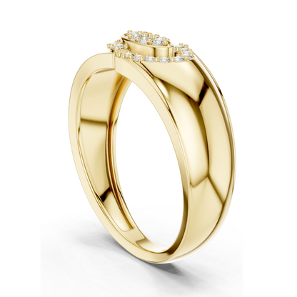 0.224 CT Lab Diamond Ladies Ring | VVS-VS EF Clarity | 18KT, 14KT, 10KT Gold & 925 Silver | Rose, Yellow, White Gold & Moissanite Options ✨💍