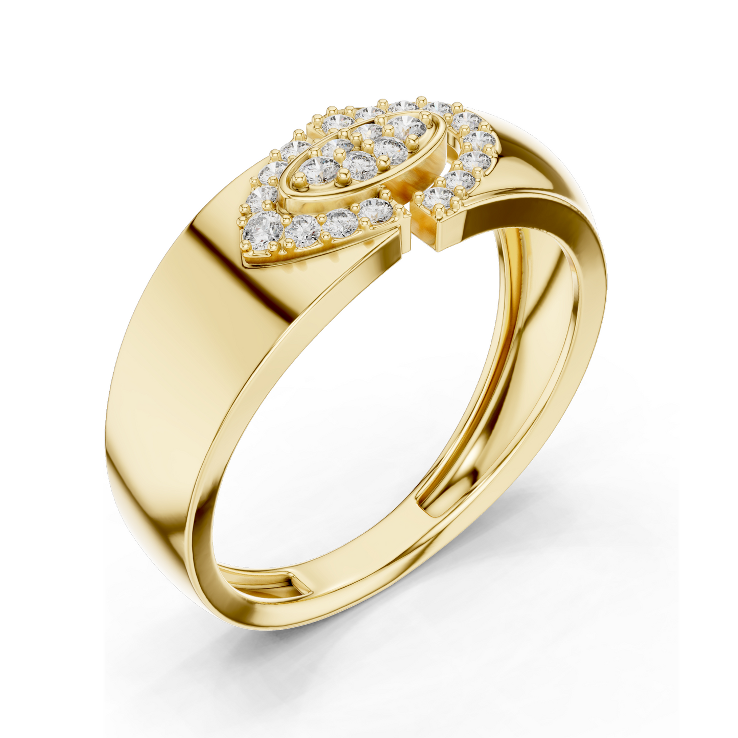 0.224 CT Lab Diamond Ladies Ring | VVS-VS EF Clarity | 18KT, 14KT, 10KT Gold & 925 Silver | Rose, Yellow, White Gold & Moissanite Options ✨💍