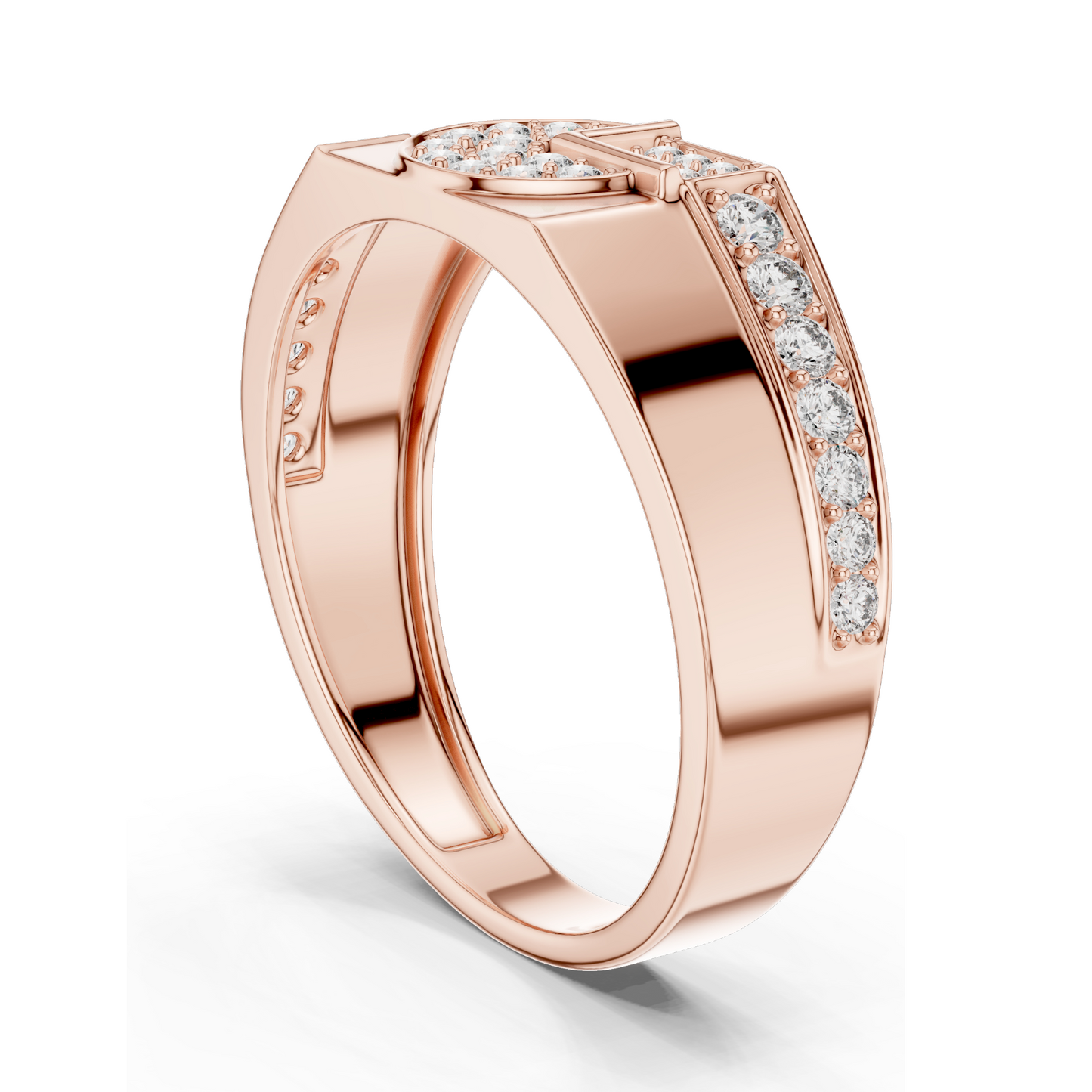 0.40 CT Lab Diamond & Moissanite Ladies Ring | 18KT, 14KT, 10KT Gold & 925 Silver | Rose, Yellow, White Gold Options | VVS-VS Clarity, CVD Diamonds