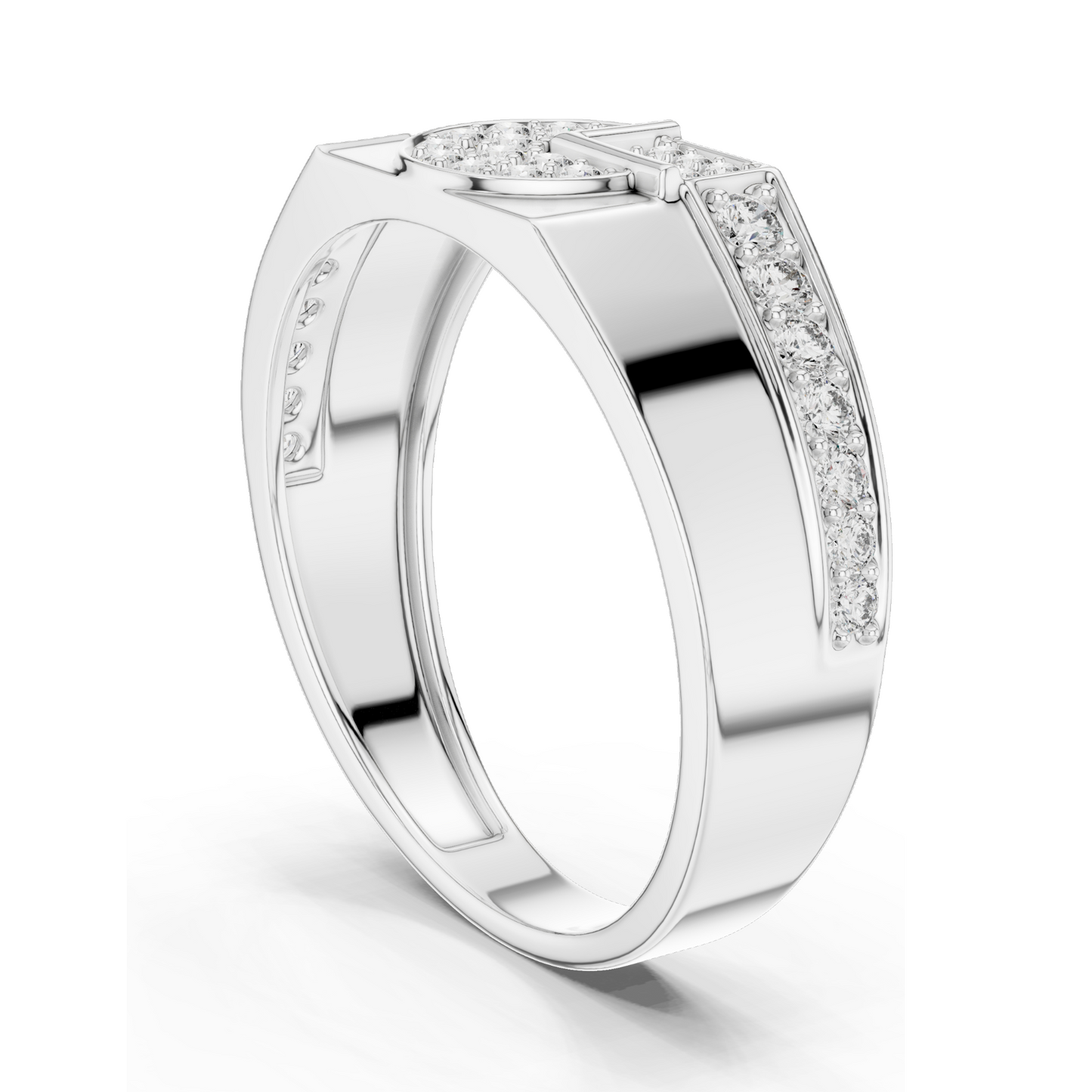 0.40 CT Lab Diamond & Moissanite Ladies Ring | 18KT, 14KT, 10KT Gold & 925 Silver | Rose, Yellow, White Gold Options | VVS-VS Clarity, CVD Diamonds