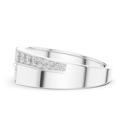 0.40 CT Lab Diamond & Moissanite Ladies Ring | 18KT, 14KT, 10KT Gold & 925 Silver | Rose, Yellow, White Gold Options | VVS-VS Clarity, CVD Diamonds