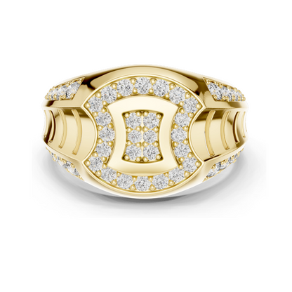 ✨ Diamond & Moissanite Pave-Set Ladies Ring | 0.814 CT VVS-VS EF Lab Diamonds | 18KT, 14KT, 10KT Gold & 925 Silver | Rose, Yellow, White Gold