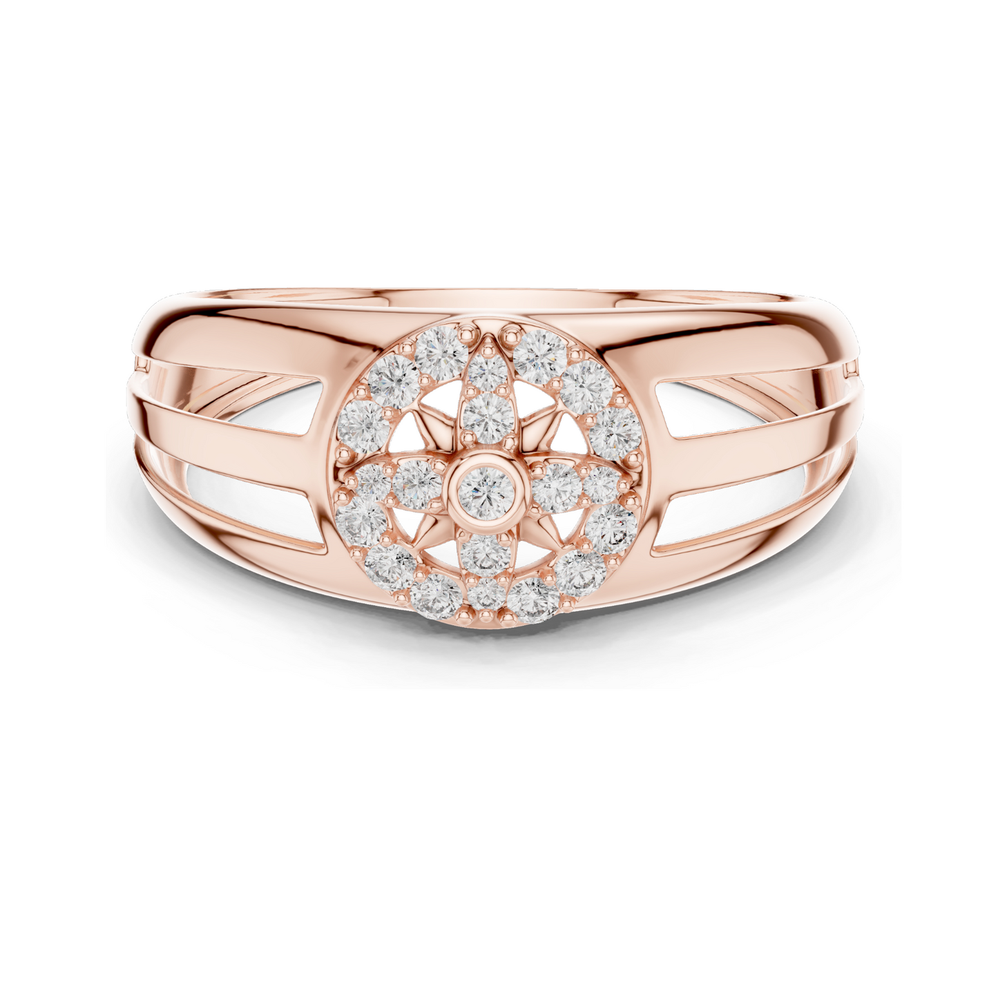 0.218 CT Lab-Grown Diamond Women’s Ring | VVS-VS EF Clarity | 18KT, 14KT, 10KT Gold & 925 Silver | Rose, Yellow, White Gold & Moissanite Options