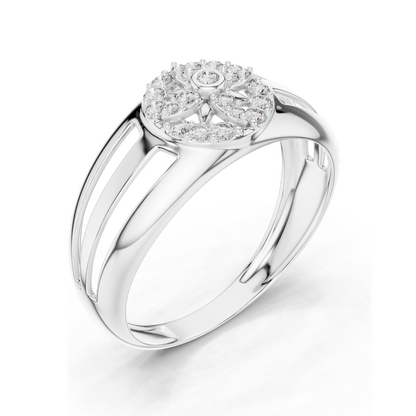 0.218 CT Lab-Grown Diamond Women’s Ring | VVS-VS EF Clarity | 18KT, 14KT, 10KT Gold & 925 Silver | Rose, Yellow, White Gold & Moissanite Options