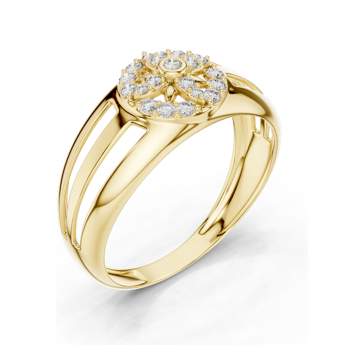 0.218 CT Lab-Grown Diamond Women’s Ring | VVS-VS EF Clarity | 18KT, 14KT, 10KT Gold & 925 Silver | Rose, Yellow, White Gold & Moissanite Options