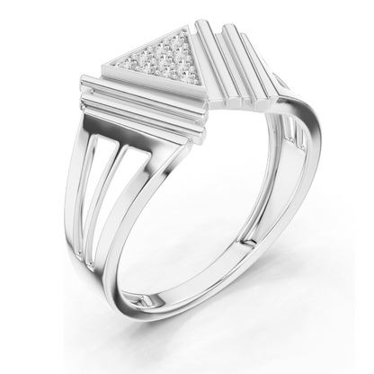 18KT Gold Lab Diamond Women's Ring | VVS-VS EF Clarity | Rose, Yellow, White Gold Options | 0.119 CT Lab Diamond & Moissanite | Modern Elegant Design