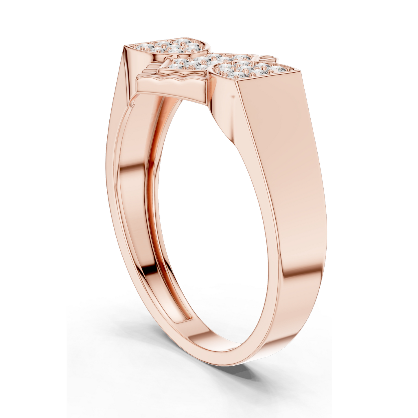 0.262 CT Lab Diamond & Moissanite Ladies Ring | VVS-VS EF Clarity | 18KT, 14KT, 10KT Gold & 925 Silver | Rose, Yellow, White Gold Options