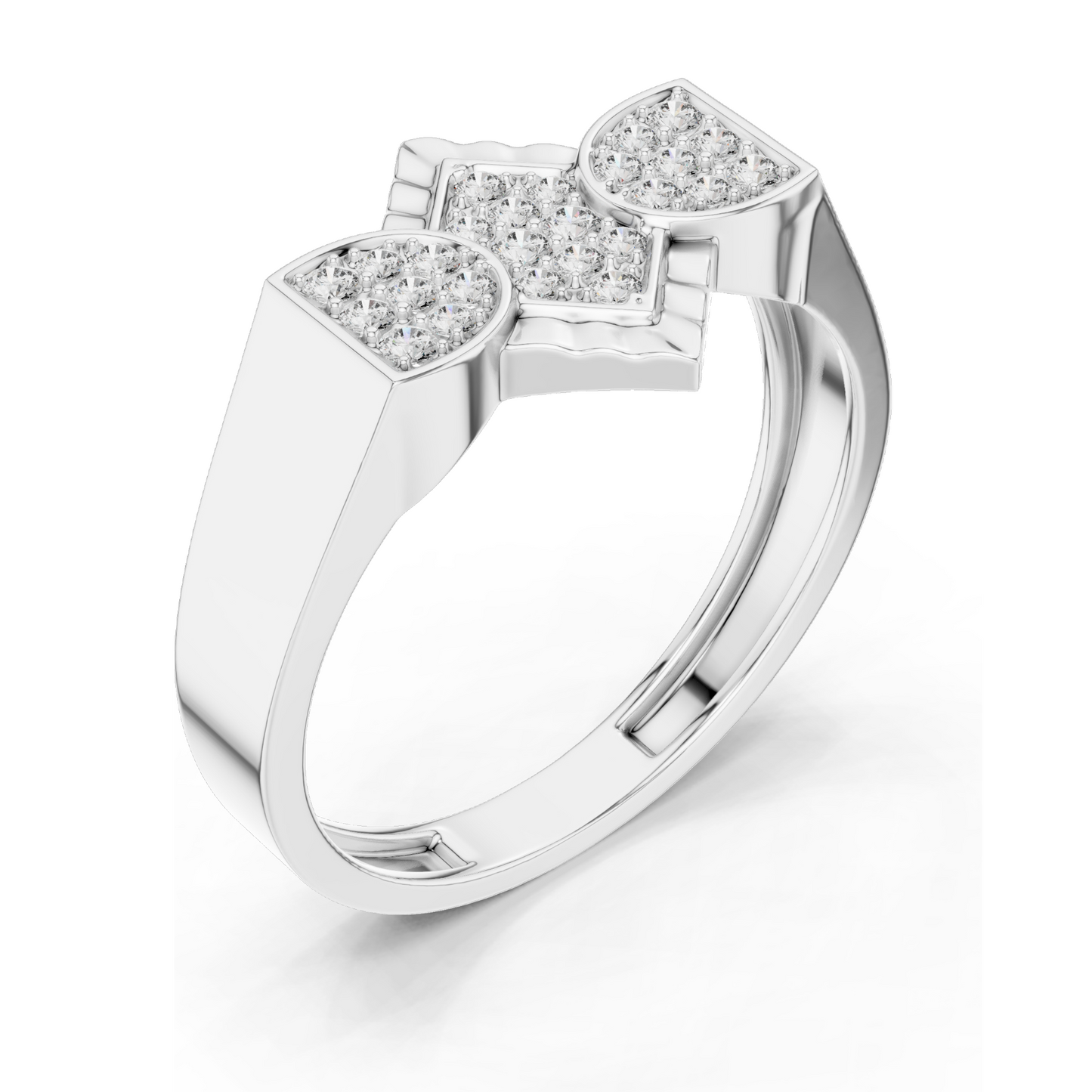 0.262 CT Lab Diamond & Moissanite Ladies Ring | VVS-VS EF Clarity | 18KT, 14KT, 10KT Gold & 925 Silver | Rose, Yellow, White Gold Options