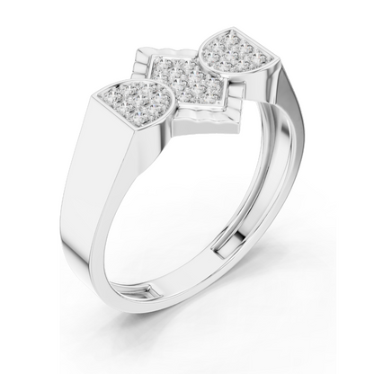 0.262 CT Lab Diamond & Moissanite Ladies Ring | VVS-VS EF Clarity | 18KT, 14KT, 10KT Gold & 925 Silver | Rose, Yellow, White Gold Options