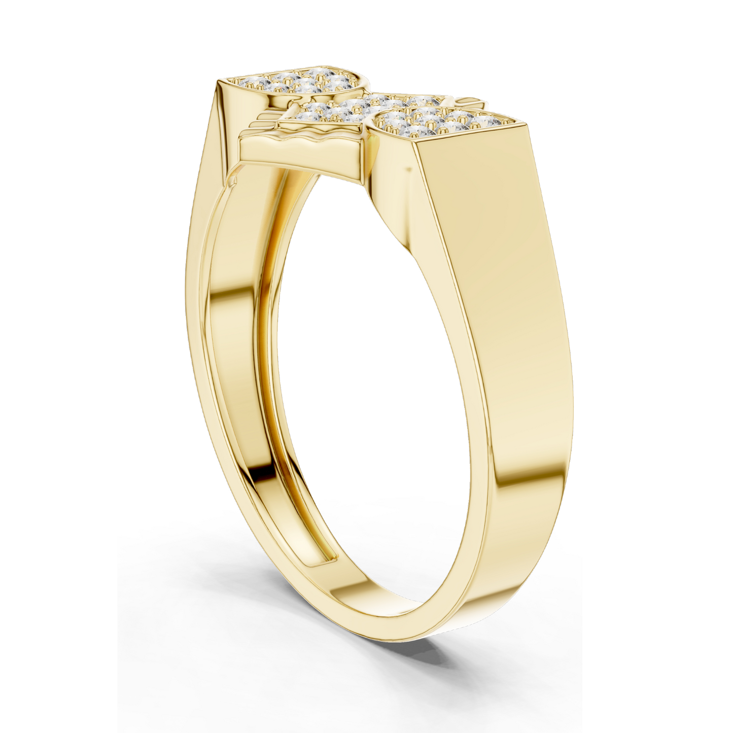 0.262 CT Lab Diamond & Moissanite Ladies Ring | VVS-VS EF Clarity | 18KT, 14KT, 10KT Gold & 925 Silver | Rose, Yellow, White Gold Options