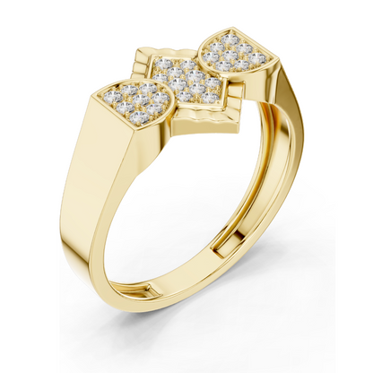 0.262 CT Lab Diamond & Moissanite Ladies Ring | VVS-VS EF Clarity | 18KT, 14KT, 10KT Gold & 925 Silver | Rose, Yellow, White Gold Options