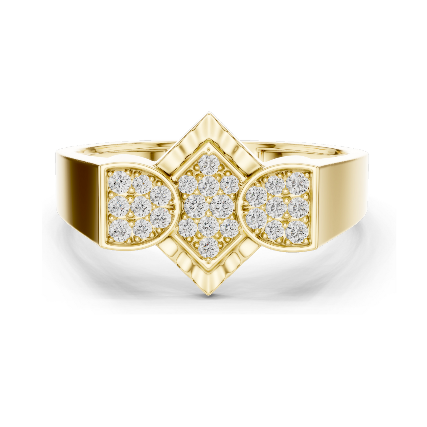 0.262 CT Lab Diamond & Moissanite Ladies Ring | VVS-VS EF Clarity | 18KT, 14KT, 10KT Gold & 925 Silver | Rose, Yellow, White Gold Options