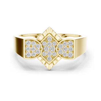 0.262 CT Lab Diamond & Moissanite Ladies Ring | VVS-VS EF Clarity | 18KT, 14KT, 10KT Gold & 925 Silver | Rose, Yellow, White Gold Options