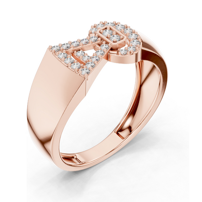 0.254 CT Lab-Grown Diamond Ladies Ring | VVS-VS EF Clarity | 18KT, 14KT, 10KT Gold & 925 Silver | Rose, Yellow, White Gold & Moissanite Options