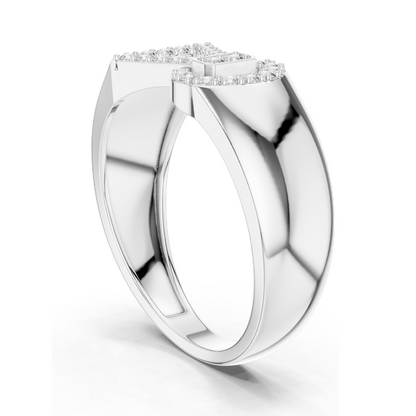 0.254 CT Lab-Grown Diamond Ladies Ring | VVS-VS EF Clarity | 18KT, 14KT, 10KT Gold & 925 Silver | Rose, Yellow, White Gold & Moissanite Options