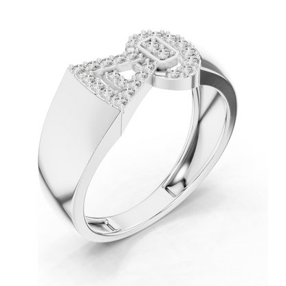 0.254 CT Lab-Grown Diamond Ladies Ring | VVS-VS EF Clarity | 18KT, 14KT, 10KT Gold & 925 Silver | Rose, Yellow, White Gold & Moissanite Options