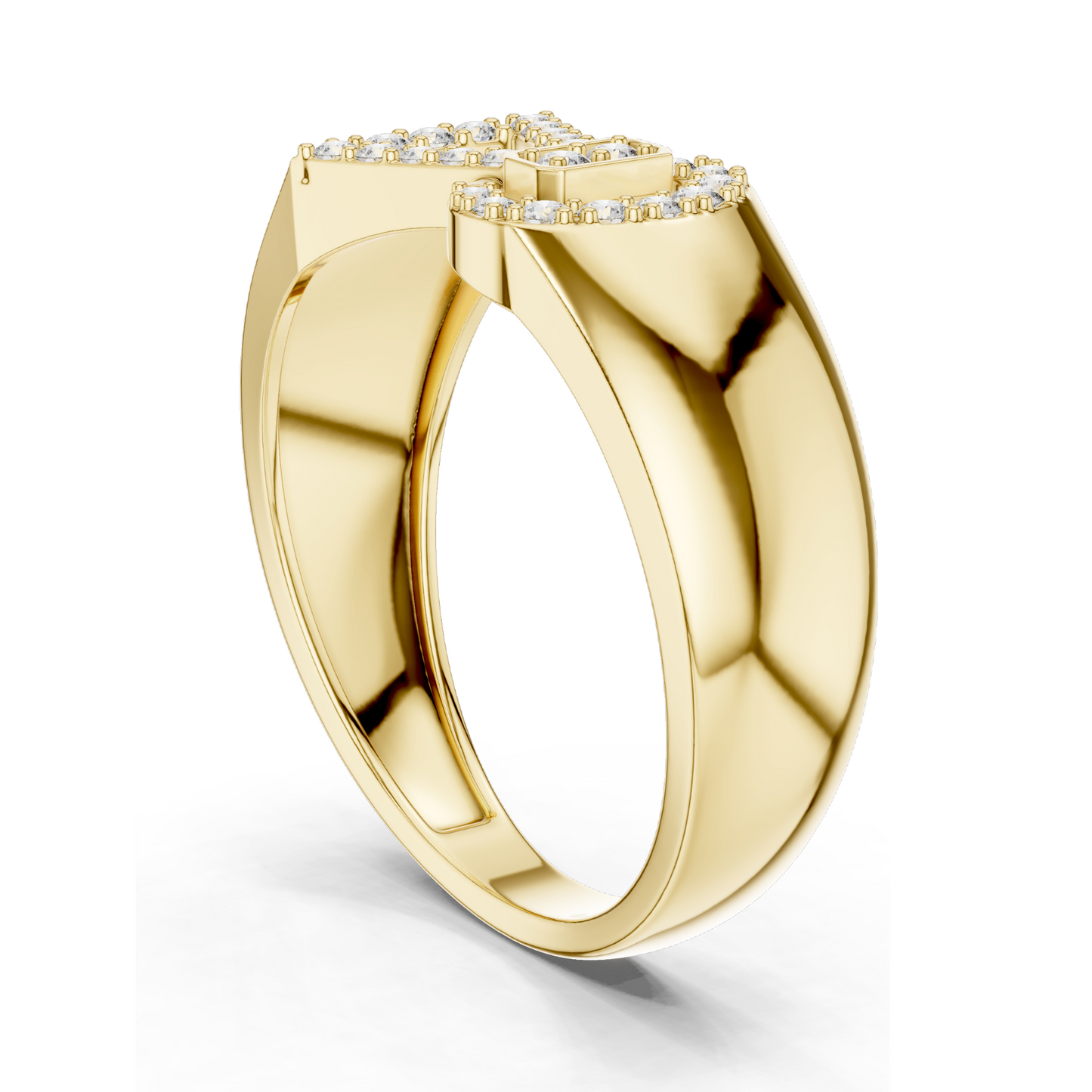 0.254 CT Lab-Grown Diamond Ladies Ring | VVS-VS EF Clarity | 18KT, 14KT, 10KT Gold & 925 Silver | Rose, Yellow, White Gold & Moissanite Options