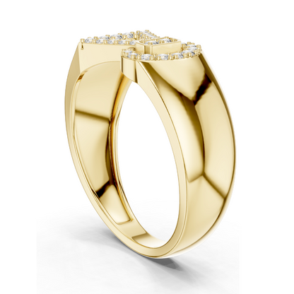 0.254 CT Lab-Grown Diamond Ladies Ring | VVS-VS EF Clarity | 18KT, 14KT, 10KT Gold & 925 Silver | Rose, Yellow, White Gold & Moissanite Options