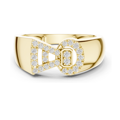 0.254 CT Lab-Grown Diamond Ladies Ring | VVS-VS EF Clarity | 18KT, 14KT, 10KT Gold & 925 Silver | Rose, Yellow, White Gold & Moissanite Options