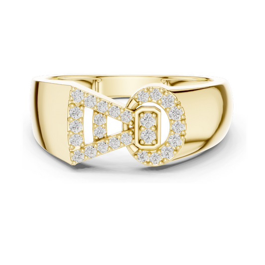 0.254 CT Lab-Grown Diamond Ladies Ring | VVS-VS EF Clarity | 18KT, 14KT, 10KT Gold & 925 Silver | Rose, Yellow, White Gold & Moissanite Options