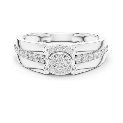 0.342 CT Lab Diamond Three-Stone Ring for Women | VVS-VS EF Clarity | 18KT, 14KT, 10KT Gold & 925 Silver | Rose, Yellow, White Gold & Moissanite Options