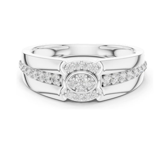 0.342 CT Lab Diamond Three-Stone Ring for Women | VVS-VS EF Clarity | 18KT, 14KT, 10KT Gold & 925 Silver | Rose, Yellow, White Gold & Moissanite Options