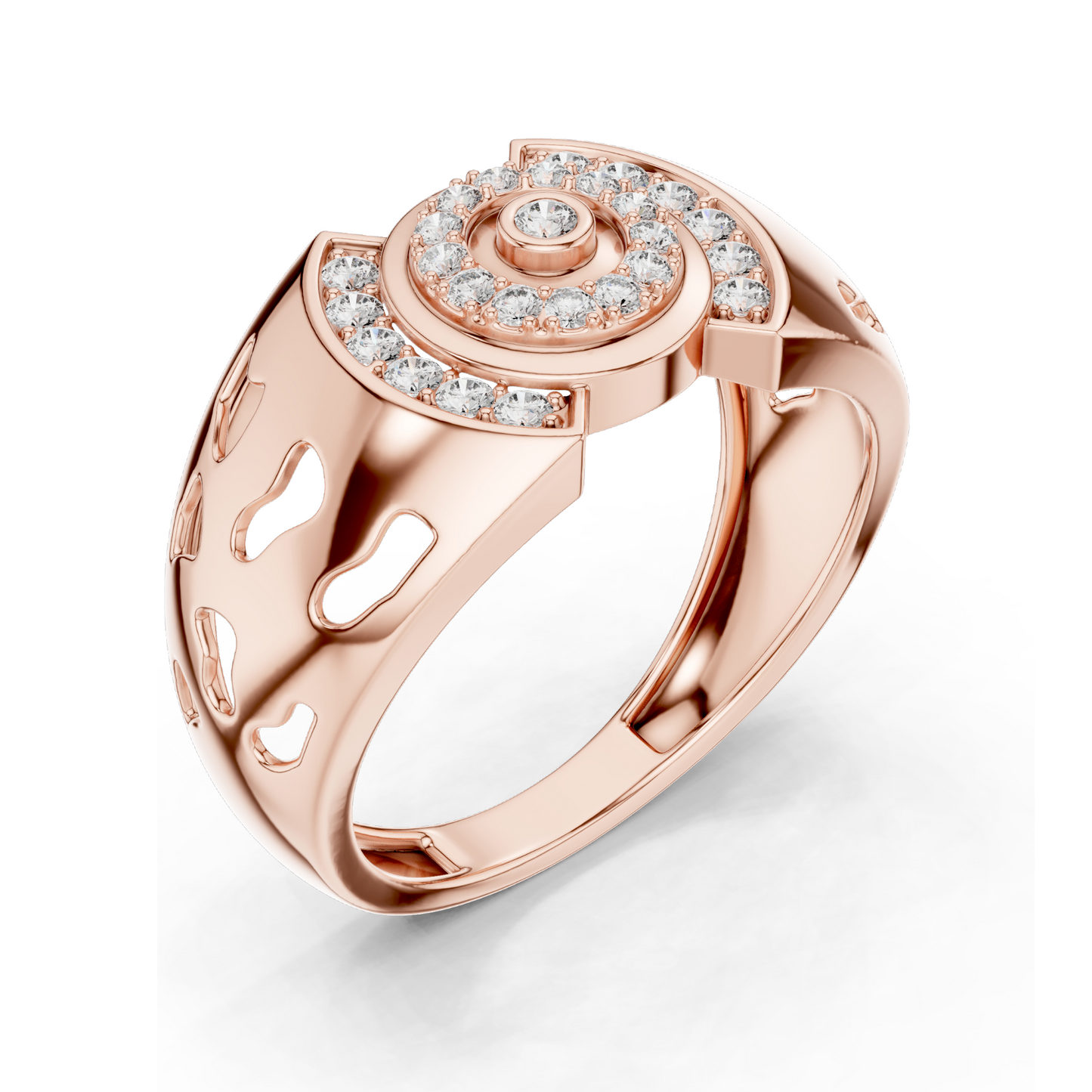 0.328 CT Lab-Grown Diamond Ring for Women | VVS-VS EF Clarity | 18KT, 14KT, 10KT Gold & 925 Silver | Rose, Yellow, White Gold & Moissanite Options