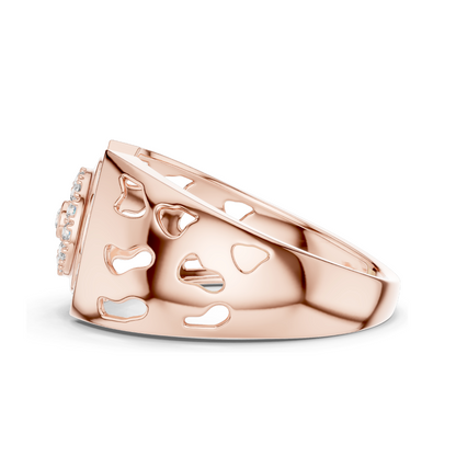 0.328 CT Lab-Grown Diamond Ring for Women | VVS-VS EF Clarity | 18KT, 14KT, 10KT Gold & 925 Silver | Rose, Yellow, White Gold & Moissanite Options