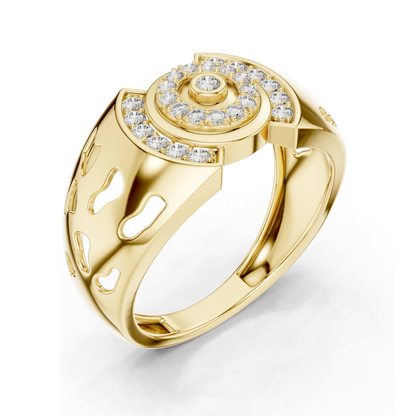 0.328 CT Lab-Grown Diamond Ring for Women | VVS-VS EF Clarity | 18KT, 14KT, 10KT Gold & 925 Silver | Rose, Yellow, White Gold & Moissanite Options