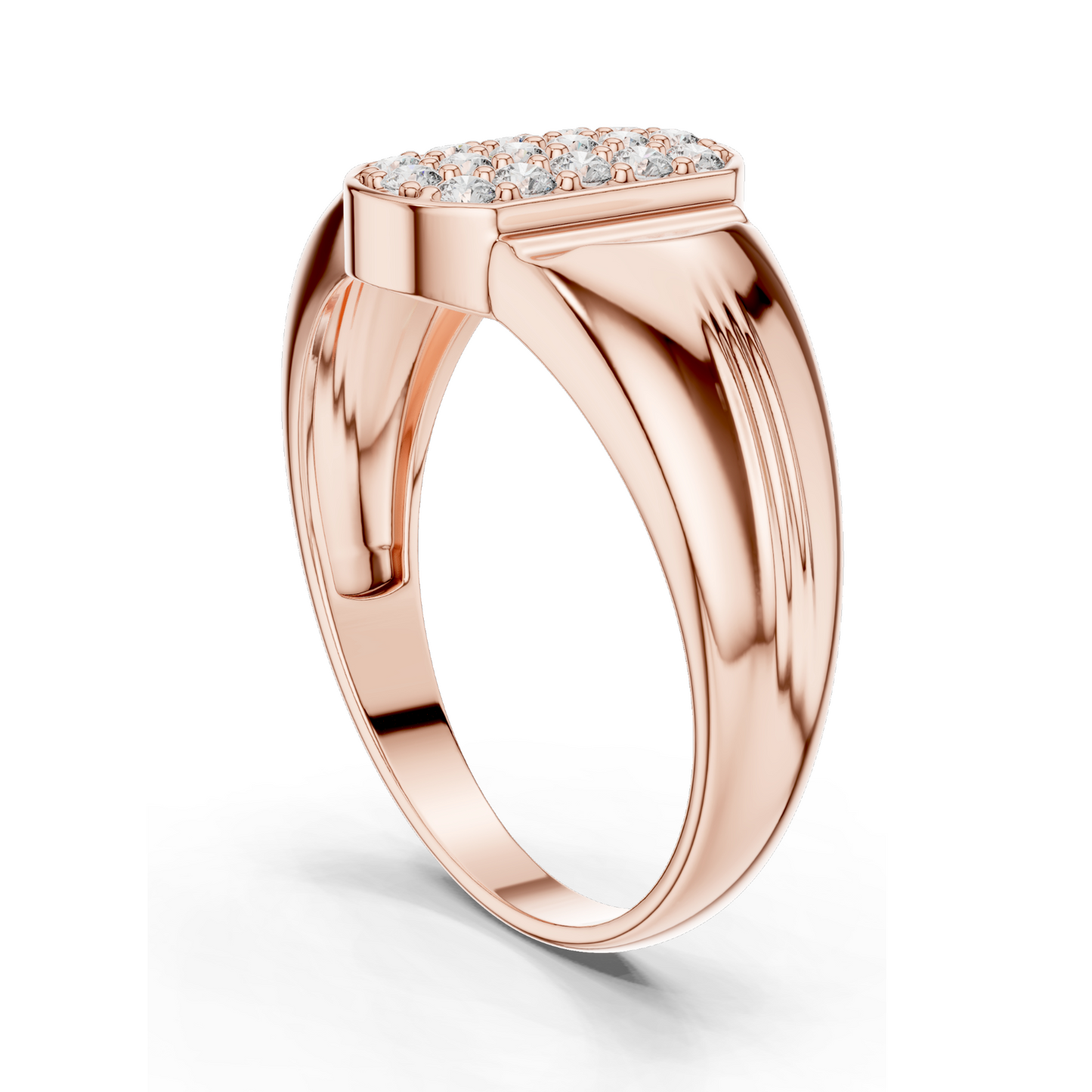 0.3 CT Lab Diamond Ladies Ring | 18KT, 14KT, 10KT Gold & 925 Silver | Rose, Yellow, White Gold | VVS-VS Clarity & Moissanite Options