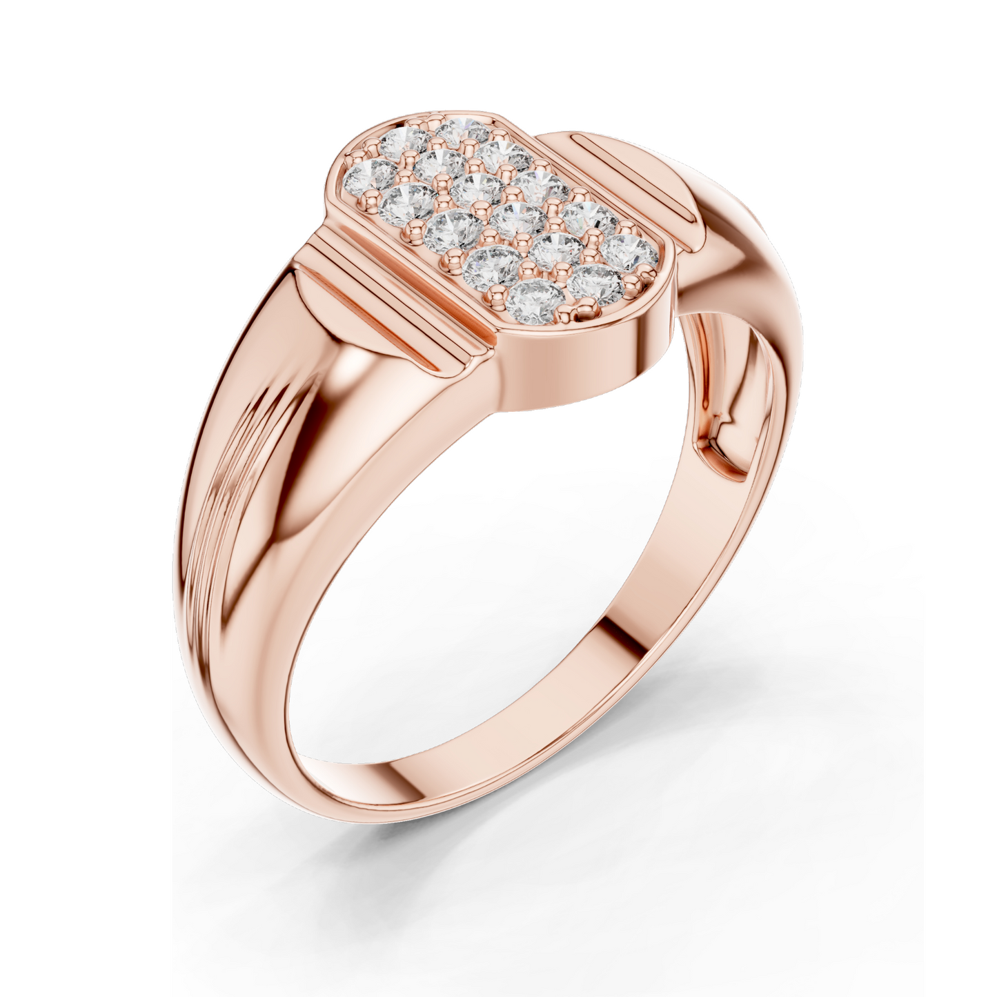 0.3 CT Lab Diamond Ladies Ring | 18KT, 14KT, 10KT Gold & 925 Silver | Rose, Yellow, White Gold | VVS-VS Clarity & Moissanite Options