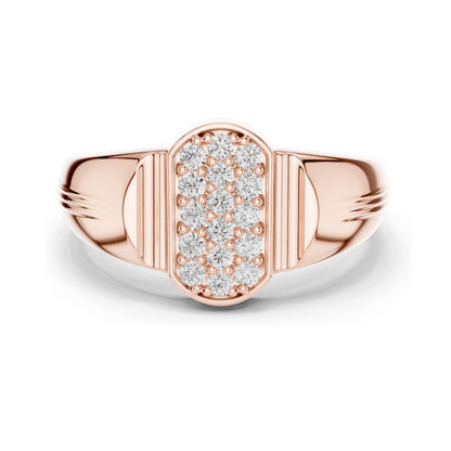 0.3 CT Lab Diamond Ladies Ring | 18KT, 14KT, 10KT Gold & 925 Silver | Rose, Yellow, White Gold | VVS-VS Clarity & Moissanite Options