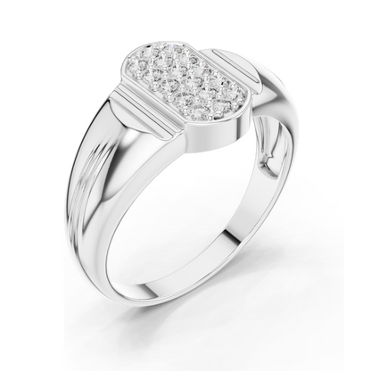 0.3 CT Lab Diamond Ladies Ring | 18KT, 14KT, 10KT Gold & 925 Silver | Rose, Yellow, White Gold | VVS-VS Clarity & Moissanite Options