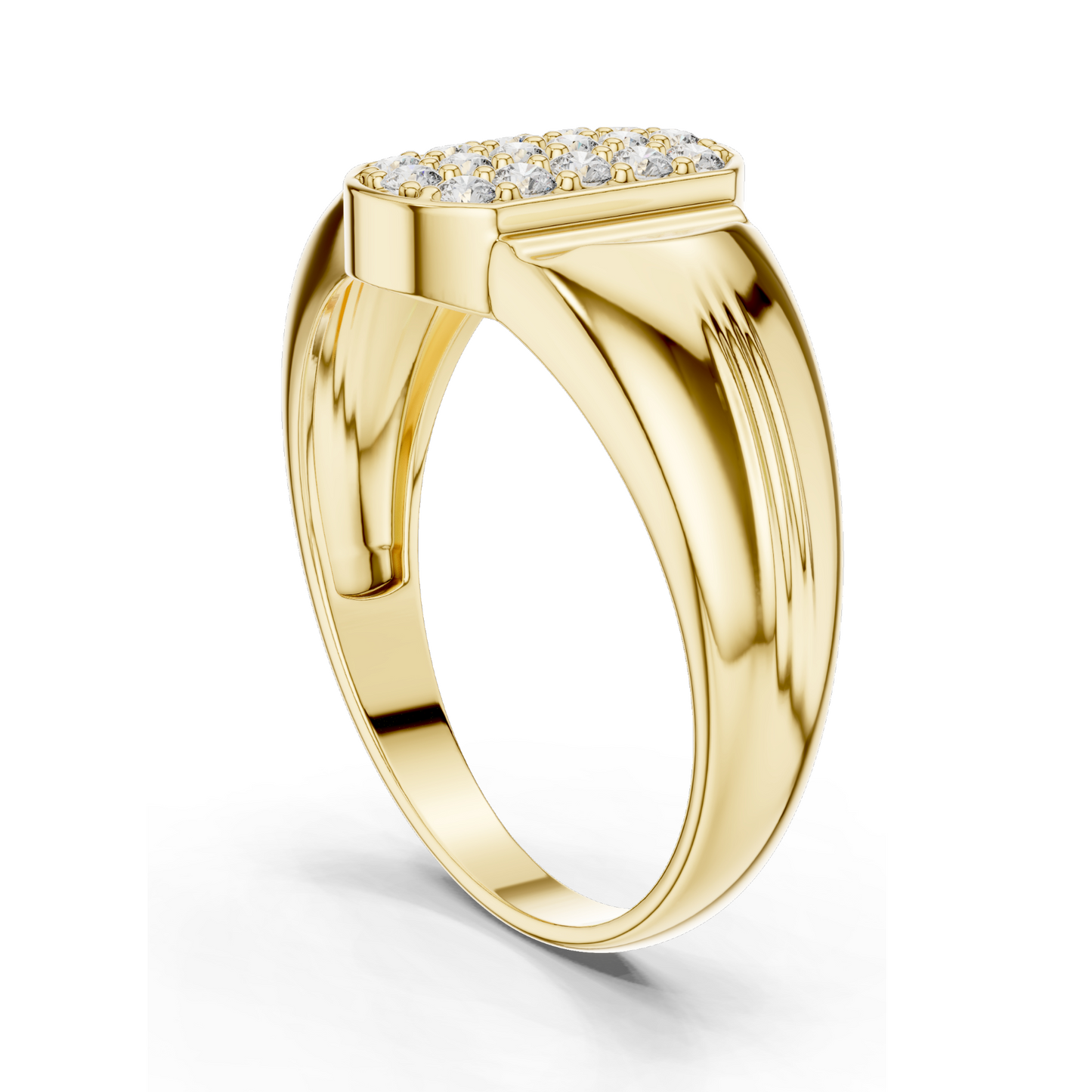 0.3 CT Lab Diamond Ladies Ring | 18KT, 14KT, 10KT Gold & 925 Silver | Rose, Yellow, White Gold | VVS-VS Clarity & Moissanite Options