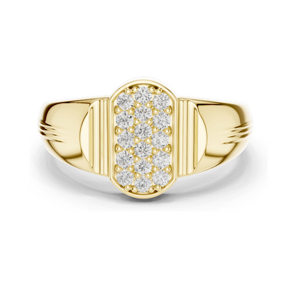 0.3 CT Lab Diamond Ladies Ring | 18KT, 14KT, 10KT Gold & 925 Silver | Rose, Yellow, White Gold | VVS-VS Clarity & Moissanite Options