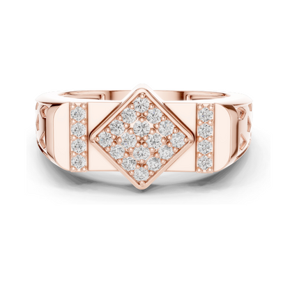 0.348 CT Lab Diamond Ladies Ring | 18KT, 14KT, 10KT Gold & 925 Silver | Rose, Yellow, White Gold | VVS-VS EF Clarity | Moissanite Option Available