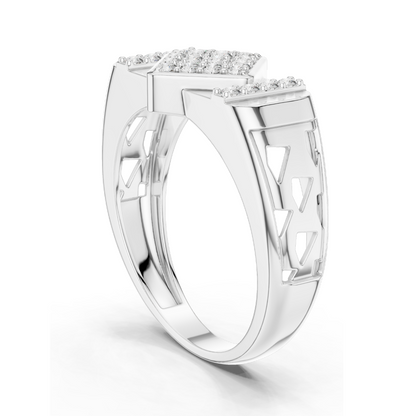 0.348 CT Lab Diamond Ladies Ring | 18KT, 14KT, 10KT Gold & 925 Silver | Rose, Yellow, White Gold | VVS-VS EF Clarity | Moissanite Option Available