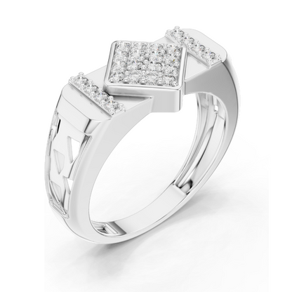 0.348 CT Lab Diamond Ladies Ring | 18KT, 14KT, 10KT Gold & 925 Silver | Rose, Yellow, White Gold | VVS-VS EF Clarity | Moissanite Option Available