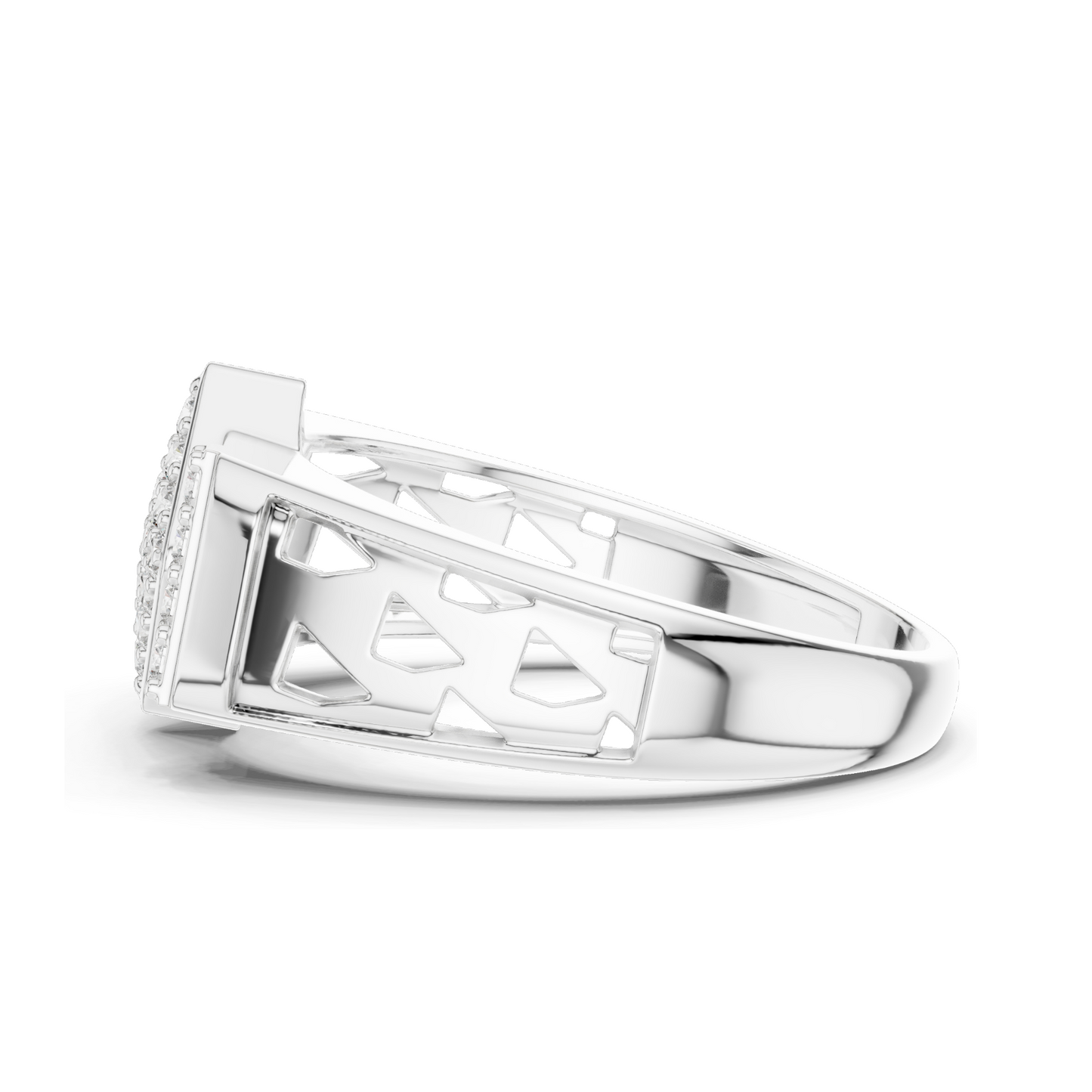 0.348 CT Lab Diamond Ladies Ring | 18KT, 14KT, 10KT Gold & 925 Silver | Rose, Yellow, White Gold | VVS-VS EF Clarity | Moissanite Option Available