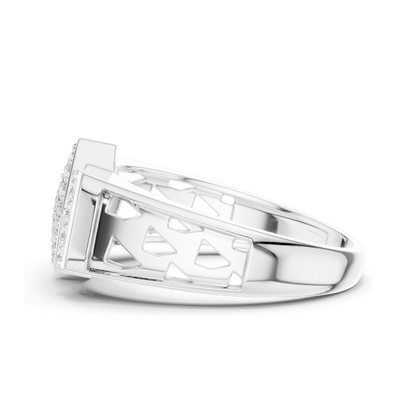 0.348 CT Lab Diamond Ladies Ring | 18KT, 14KT, 10KT Gold & 925 Silver | Rose, Yellow, White Gold | VVS-VS EF Clarity | Moissanite Option Available