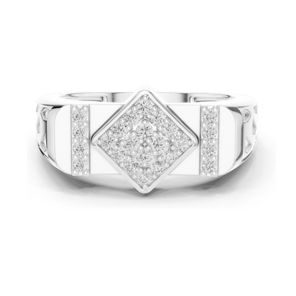 0.348 CT Lab Diamond Ladies Ring | 18KT, 14KT, 10KT Gold & 925 Silver | Rose, Yellow, White Gold | VVS-VS EF Clarity | Moissanite Option Available