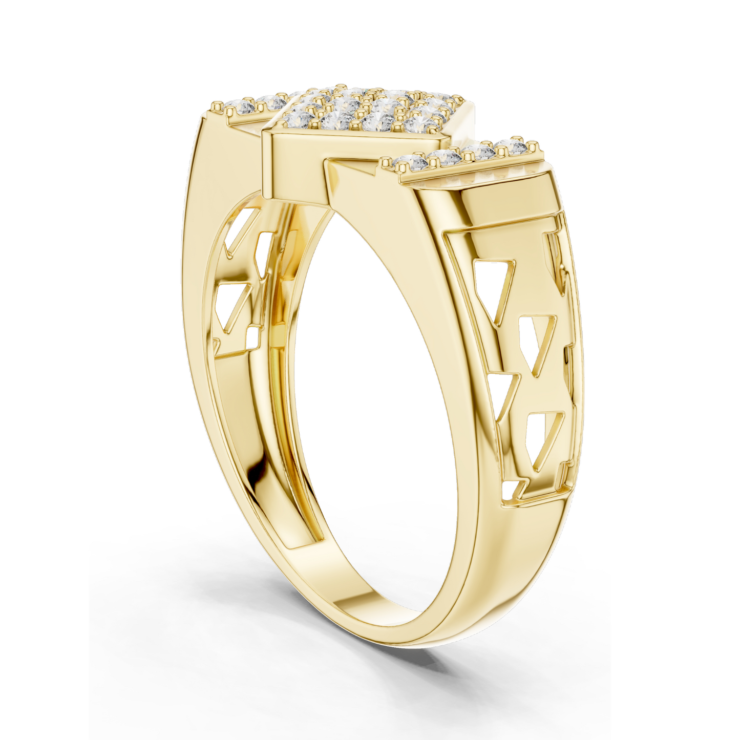 0.348 CT Lab Diamond Ladies Ring | 18KT, 14KT, 10KT Gold & 925 Silver | Rose, Yellow, White Gold | VVS-VS EF Clarity | Moissanite Option Available