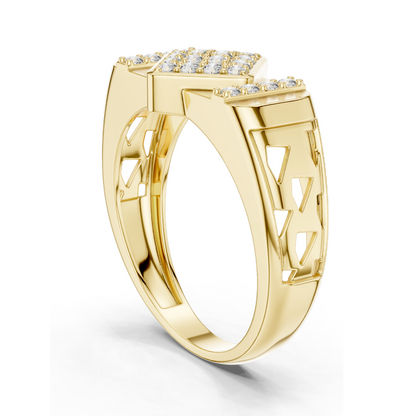 0.348 CT Lab Diamond Ladies Ring | 18KT, 14KT, 10KT Gold & 925 Silver | Rose, Yellow, White Gold | VVS-VS EF Clarity | Moissanite Option Available