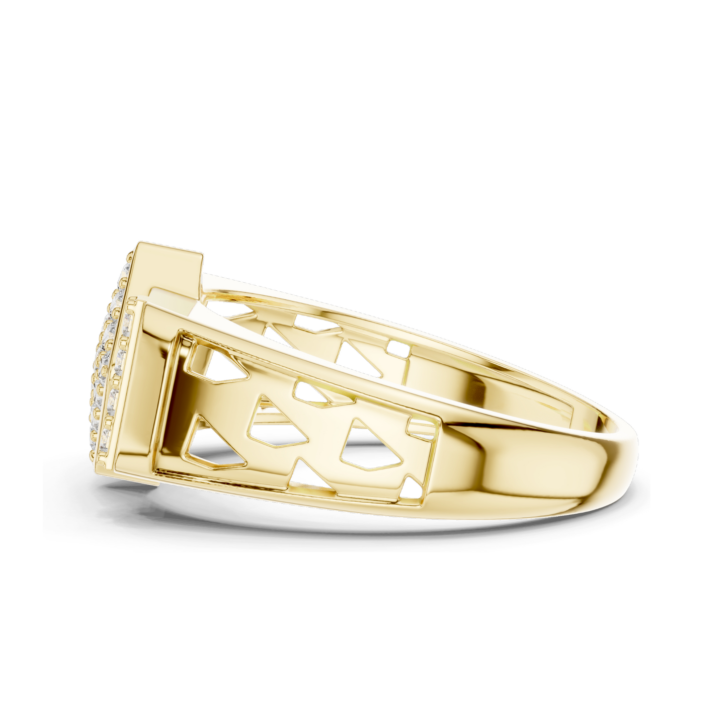 0.348 CT Lab Diamond Ladies Ring | 18KT, 14KT, 10KT Gold & 925 Silver | Rose, Yellow, White Gold | VVS-VS EF Clarity | Moissanite Option Available