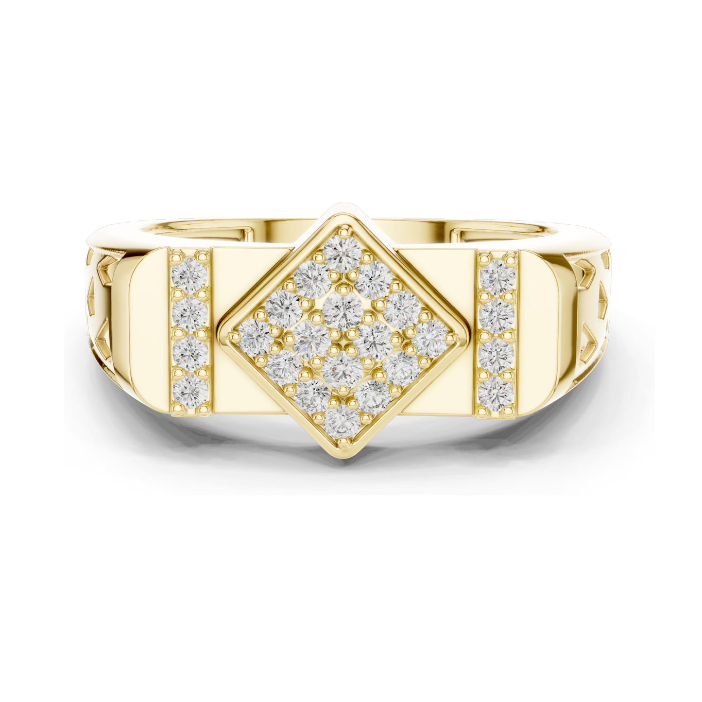 0.348 CT Lab Diamond Ladies Ring | 18KT, 14KT, 10KT Gold & 925 Silver | Rose, Yellow, White Gold | VVS-VS EF Clarity | Moissanite Option Available