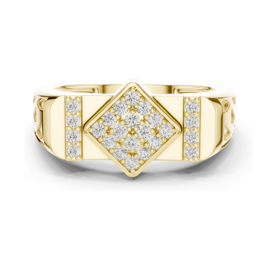 0.348 CT Lab Diamond Ladies Ring | 18KT, 14KT, 10KT Gold & 925 Silver | Rose, Yellow, White Gold | VVS-VS EF Clarity | Moissanite Option Available